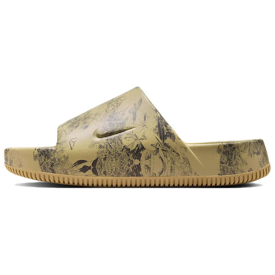 ナイキ Nike Calm Printed Slide "Parachute Beige/Anthracite" HQ1125-201