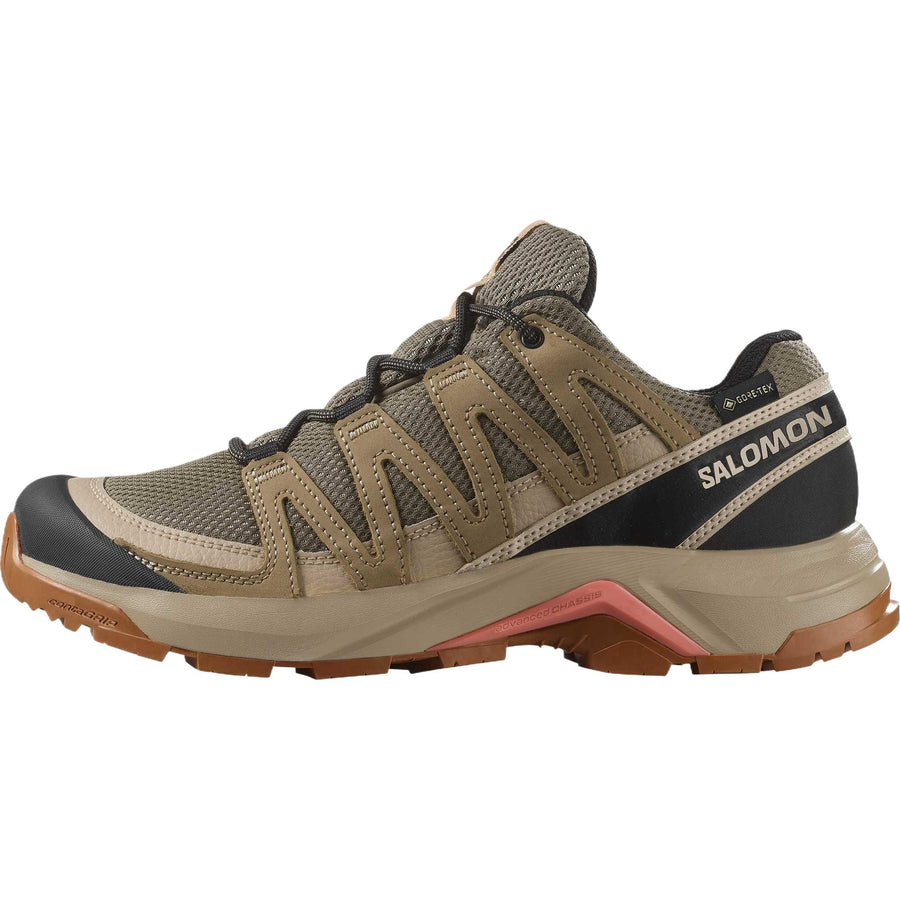 サロモン Salomon Women's X-Adventure Recon GORE-TEX "Falcon/Desert Tan/Hyma Pink" L47815500