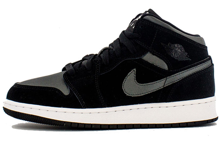 エアジョーダン1 Nike GS Air Jordan 1 Mid "White Black Grey" BQ6931-012