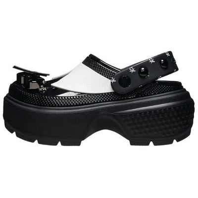 クロックス Wednesday × Crocs Stomp Clog "Black/White" 210214-001
