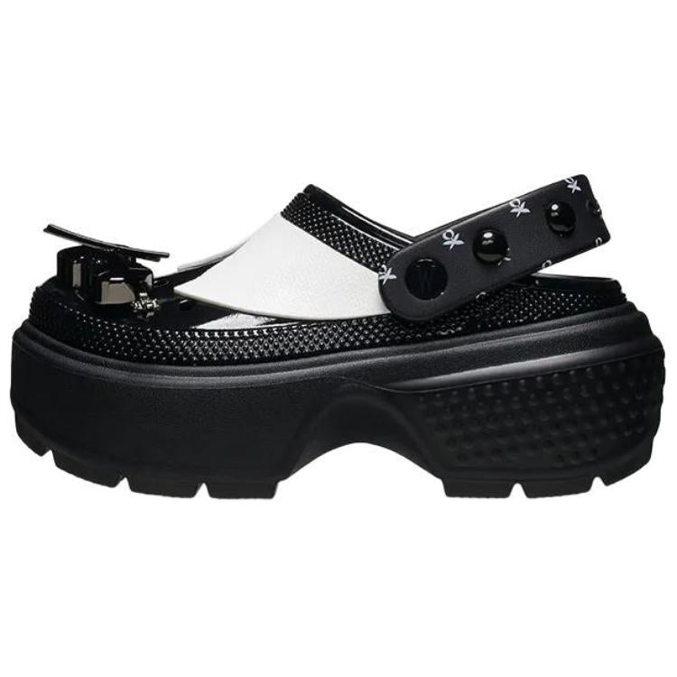 クロックス Wednesday × Crocs Stomp Clog "Black/White" 210214-001