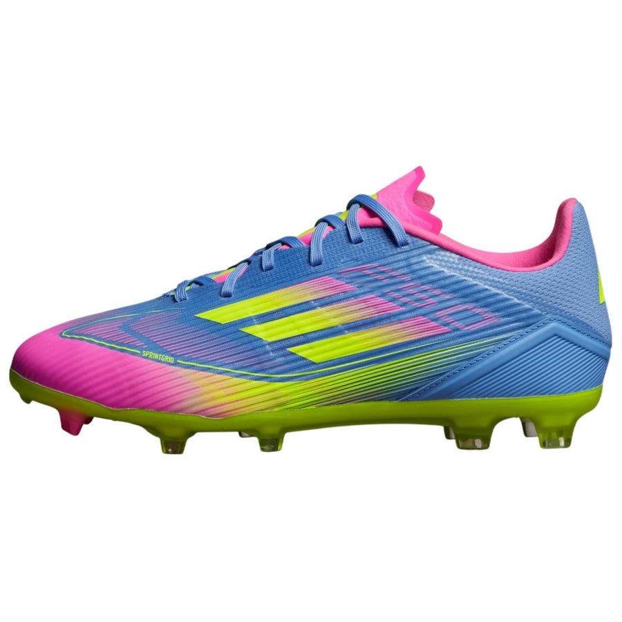 アディダス adidas F50 League Firm/Multi-Ground Cleats "Blue Fusion/Lucid Lemon/Lucid Pink" IE1290