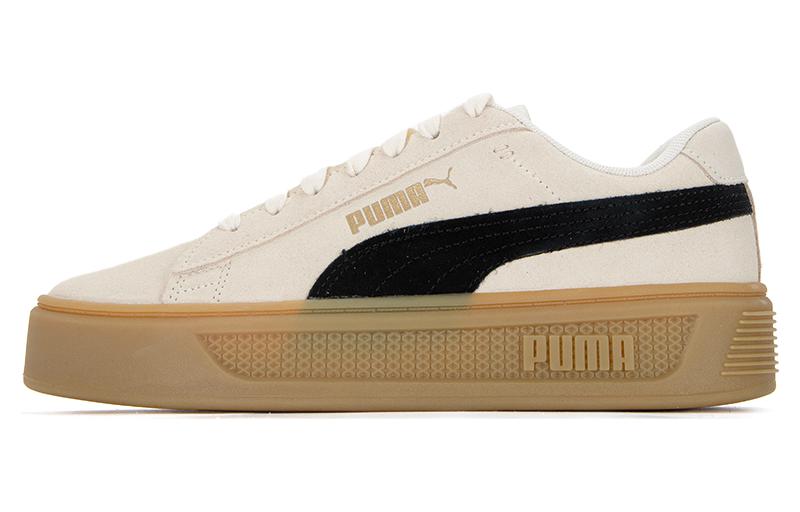 プーマ Puma Women's Smash Platform V3 SD "Pristine/Puma Black/Puma Gold" 391942-01