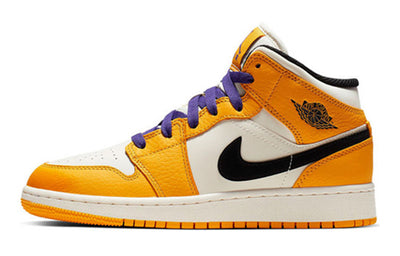 エアジョーダン1 Nike GS Air Jordan 1 Mid SE "Laker" BQ6931-700