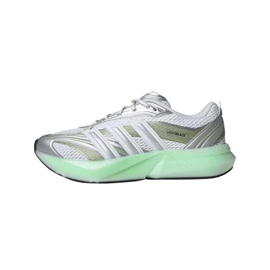 アディダス adidas Women's Lightblaze Glow "Cloud White/Silver Metallic/Magic Lime Met" JP6328