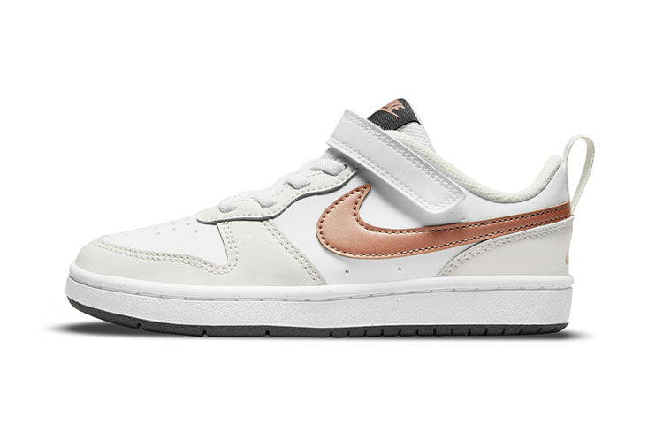ナイキ Nike PS Court Borough Low 2 "White/Summit White/Dark Smoke Grey/Metallic Red Bronze" BQ5451-116