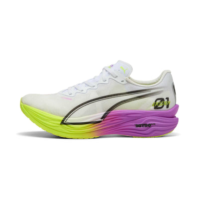プーマ Puma Deviate Nitro Elite 3 Ekiden Glow "Puma White/Pure Magenta/Yellow Alert" 311896-01