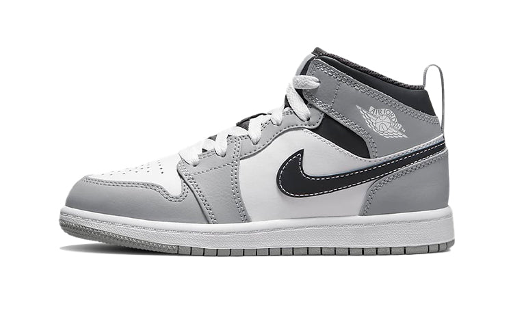 エアジョーダン1 Nike PS Air Jordan 1 Mid "Light Smoke Grey" (2022) 640734-078