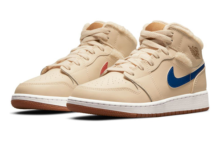 エアジョーダン1 Nike GS Air Jordan 1 Mid "Fleece Pearl White" DO2207-264