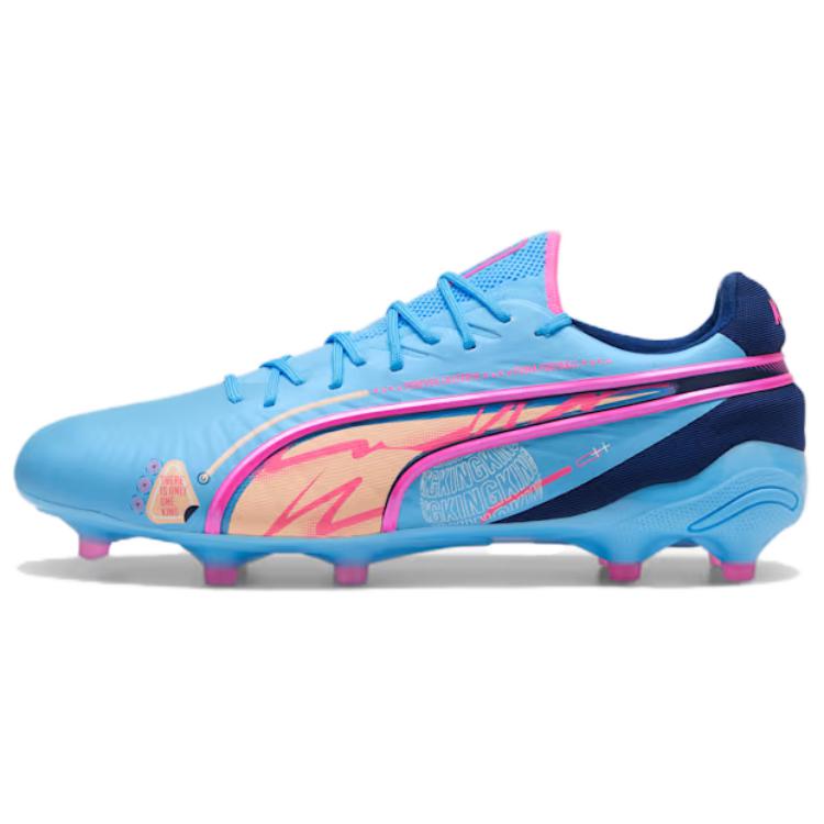 プーマ Puma King Ultimate Volume Up FG/AG "Luminous Blue/Poison Pink/Blazing Blue" 108069-01
