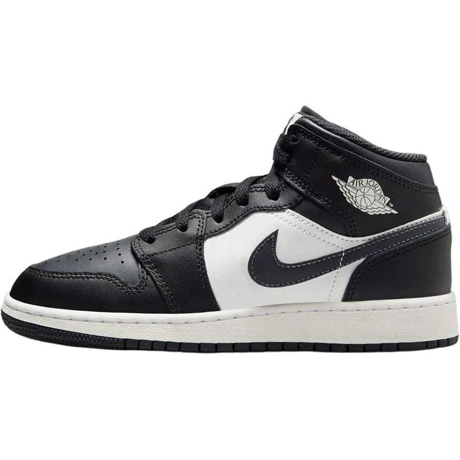 エアジョーダン1 Nike GS Air Jordan 1 Mid "Black/Summit White/Off Noir" DQ8423-010