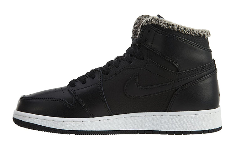 エアジョーダン1 Nike GS Air Jordan 1 Retro High Fleece "Black/Pink" 332148-014