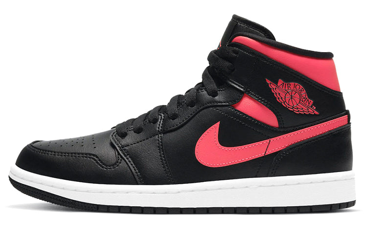 エアジョーダン1 Nike Women's Air Jordan 1 Mid "Black/Siren Red/White" BQ6472-004