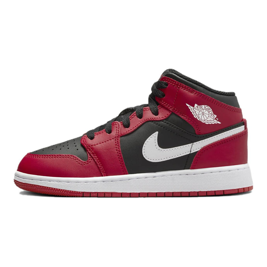 エアジョーダン1 Nike GS Air Jordan 1 Mid "Black/Gym Red/White" DQ8423-061