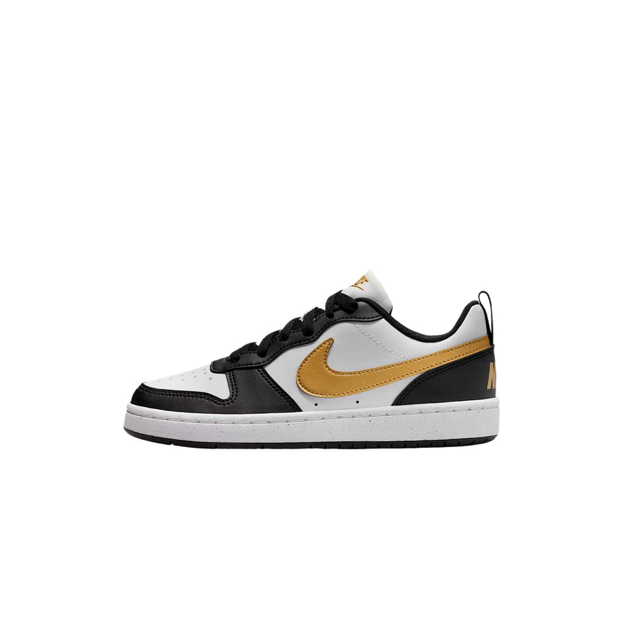 ナイキ Nike GS Court Borough Low Recraft "Black/White/Metallic Gold" DV5456-008