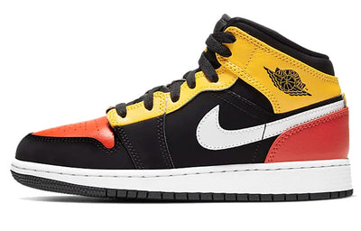 エアジョーダン1 Nike GS Air Jordan 1 Mid "Black Amarillo/Team Orange" BQ6931-087