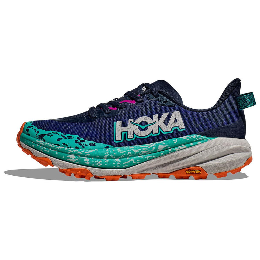 ホカ Hoka Women's Speedgoat 6 "Varsity Navy/Meteor" 1147811-VYM