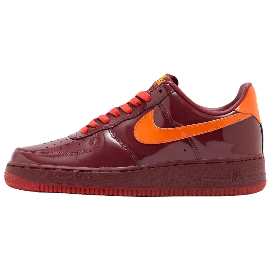 ナイキ エアフォース1 Nike Air Force 1 Low Patent Leather "Dark Team Red/Safety Orange" IO4489-601