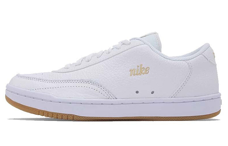 ナイキ Nike Women's Court Vintage PRM "Summit White/White/Gum Light Brown/Metallic Gold" CW1067-104