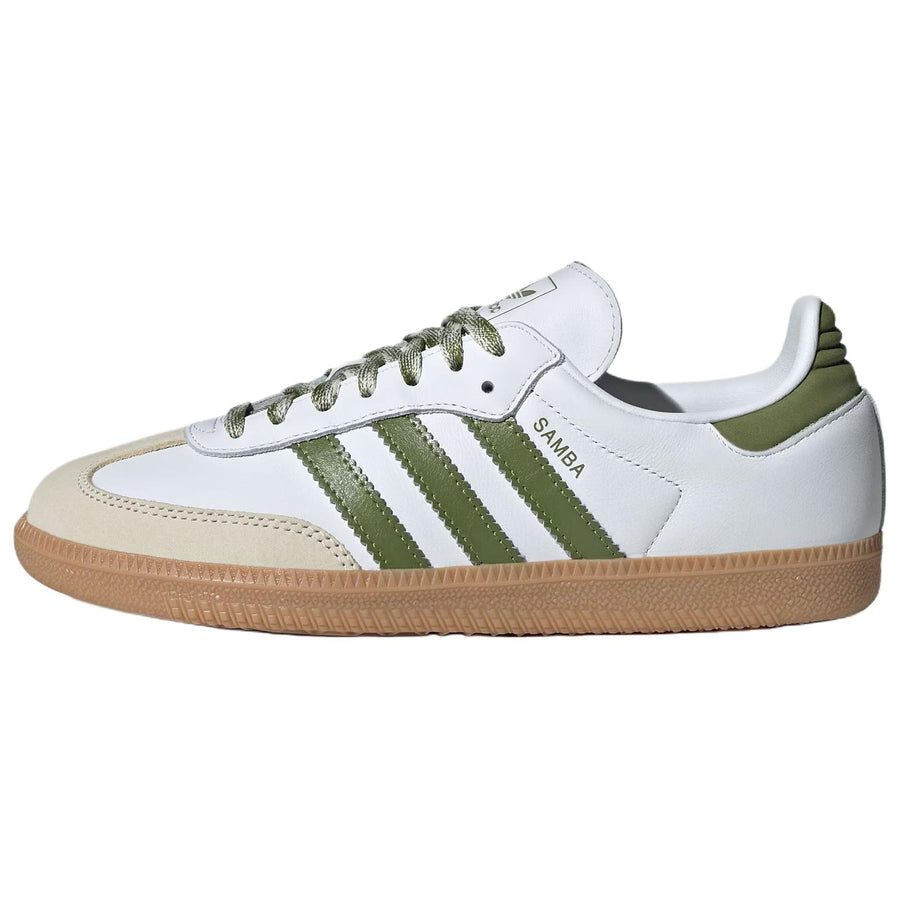アディダス サンバ adidas Women's Samba OG "Foot Wear White/Tech Olive/Gum" JS1352