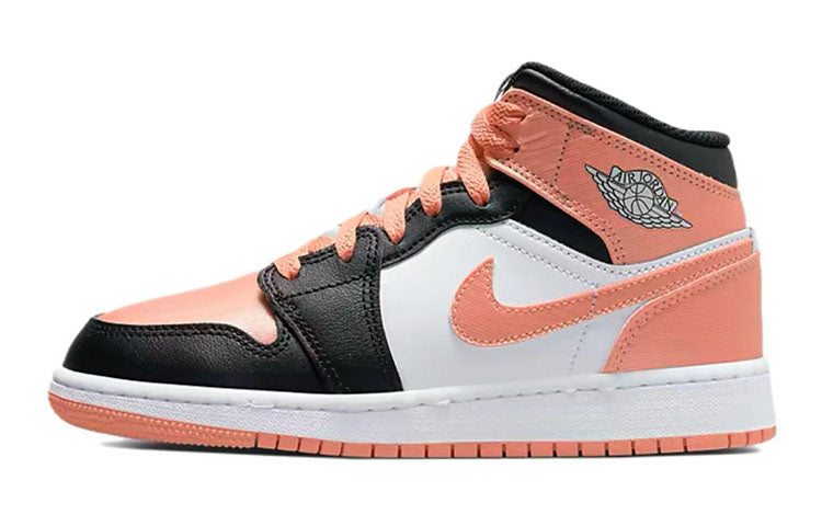 エアジョーダン1 Nike GS Air Jordan 1 Mid "White/Black/Light Madder Root" DM9077-108