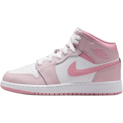 エアジョーダン1 Nike GS Air Jordan 1 Mid "Pearl Pink/White/Medium Soft Pink" DQ8423-600