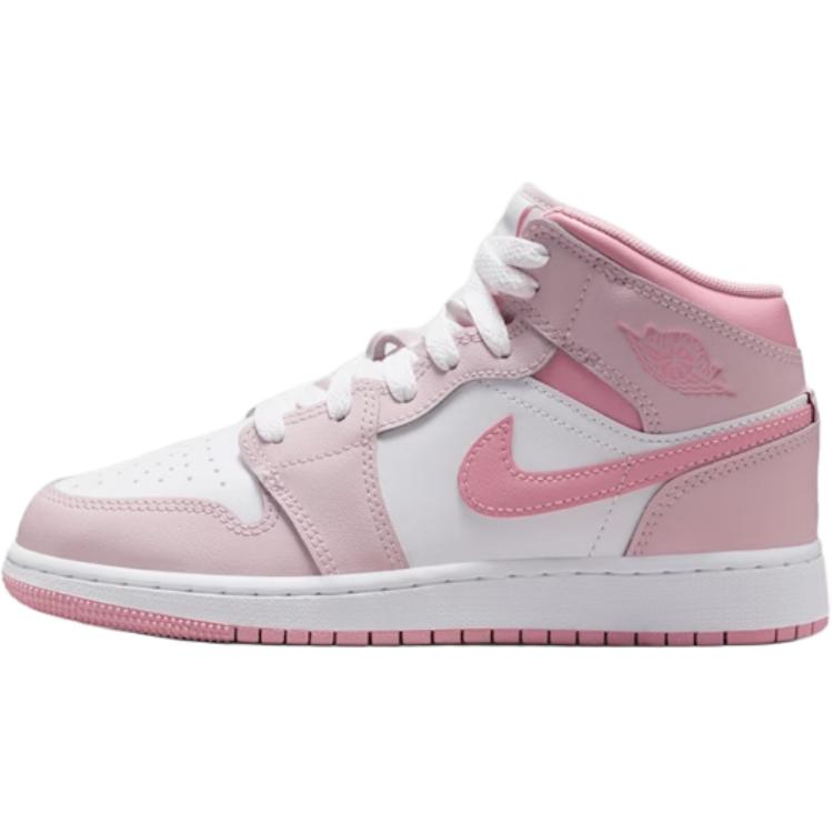 エアジョーダン1 Nike GS Air Jordan 1 Mid "Pearl Pink/White/Medium Soft Pink" DQ8423-600