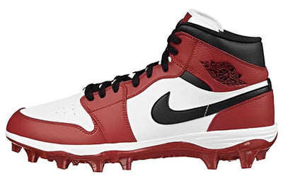 エアジョーダン1 Nike Air Jordan 1 Mid TD Cleat "White/Varsity Red/Black" FJ6805-106