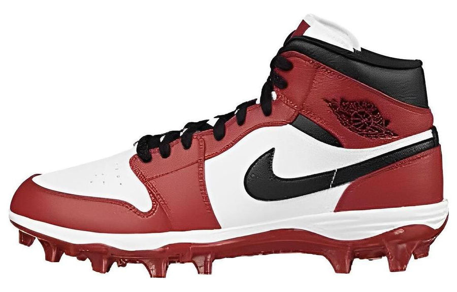 エアジョーダン1 Nike Air Jordan 1 Mid TD Cleat "White/Varsity Red/Black" FJ6805-106