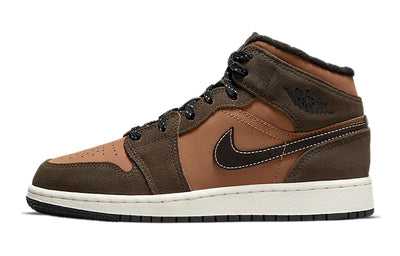エアジョーダン1 Nike GS Air Jordan 1 Mid SE "Dark Chocolate" DC7248-200