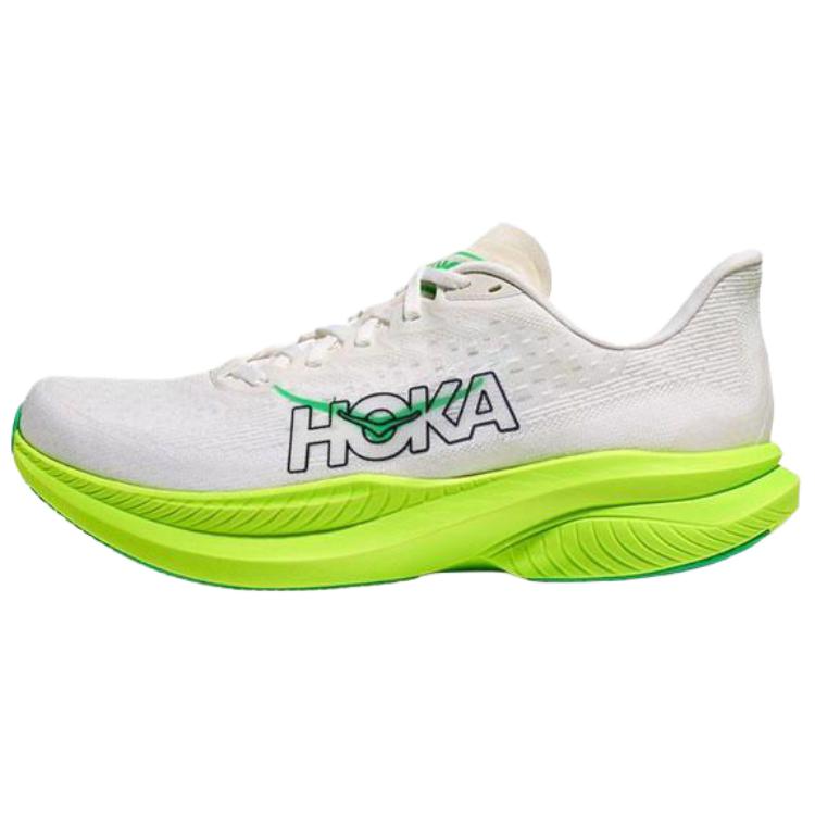 ホカ Hoka Mach 6 "White/Neon Lime" 1147790-WNL