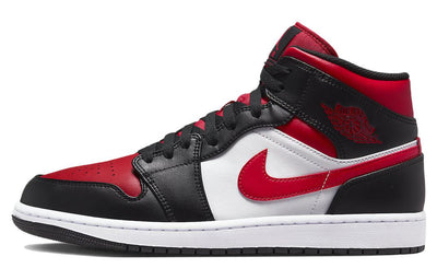 エアジョーダン1 Nike Air Jordan 1 Mid "Black/Gym Red/White" 554724-079
