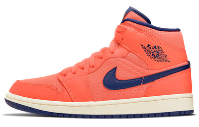 エアジョーダン1 Nike Women's Air Jordan 1 Mid "Turf Orange Blue Void" CD7240-804
