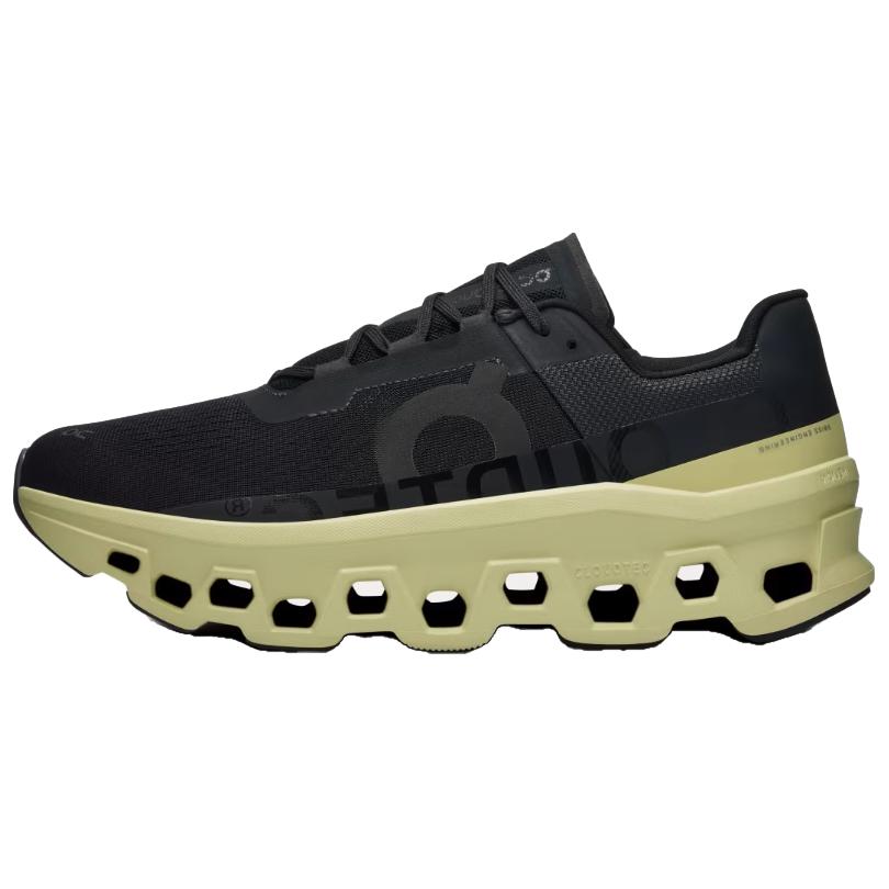 オン On Cloudmonster "Black/Acacia" 61-97727