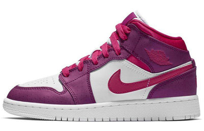 エアジョーダン1 Nike GS Air Jordan 1 Mid "True Berry/Rush Pink" 555112-661