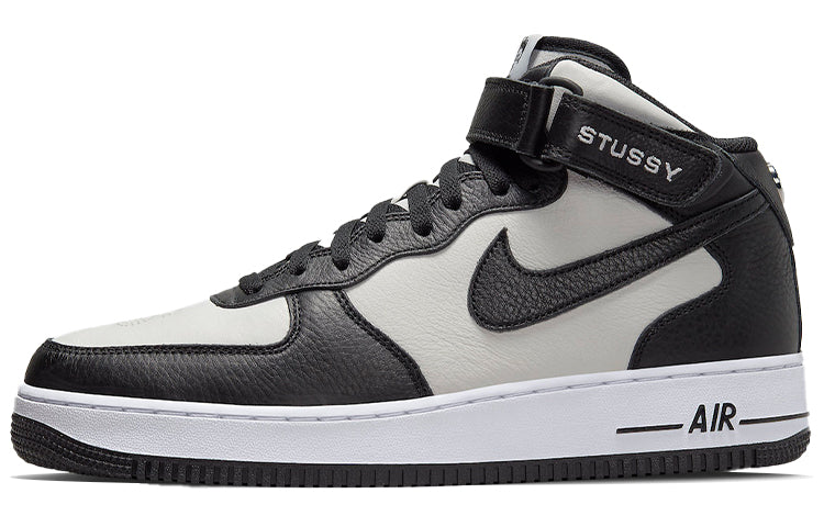 ナイキ エアフォース1 Stussy × Nike Air Force 1 Mid "Black and Light Bone" DJ7840-002