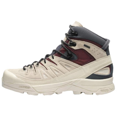 サロモン Salomon X-ALP Mid Leather GORE-TEX "Almond Milk/Catawba Grape/Turbulence" L47638600