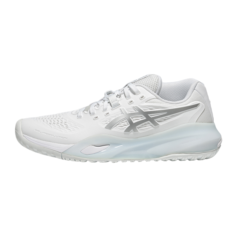 アシックス Asics Women's Gel-Resolution 10 "White/Pure Silver" (All Court) 1042A279-100