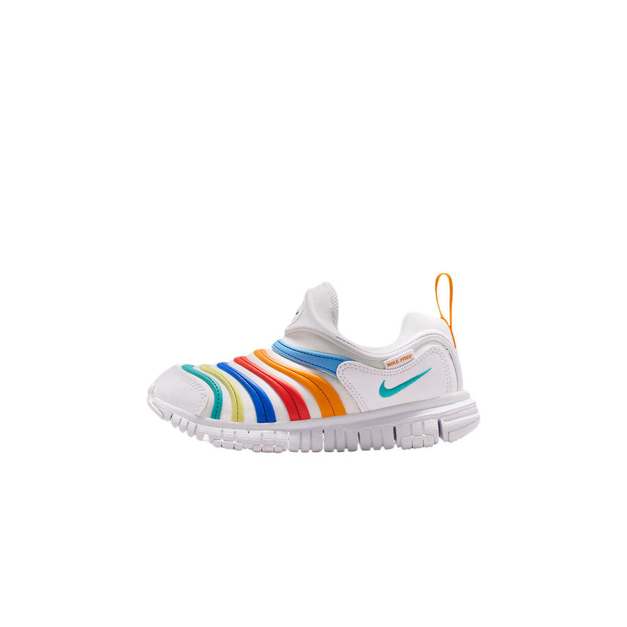 ナイキ Nike PS Dynamo Free "White/Limelight/Hyper Royal/Dusty Cactus" 343738-106