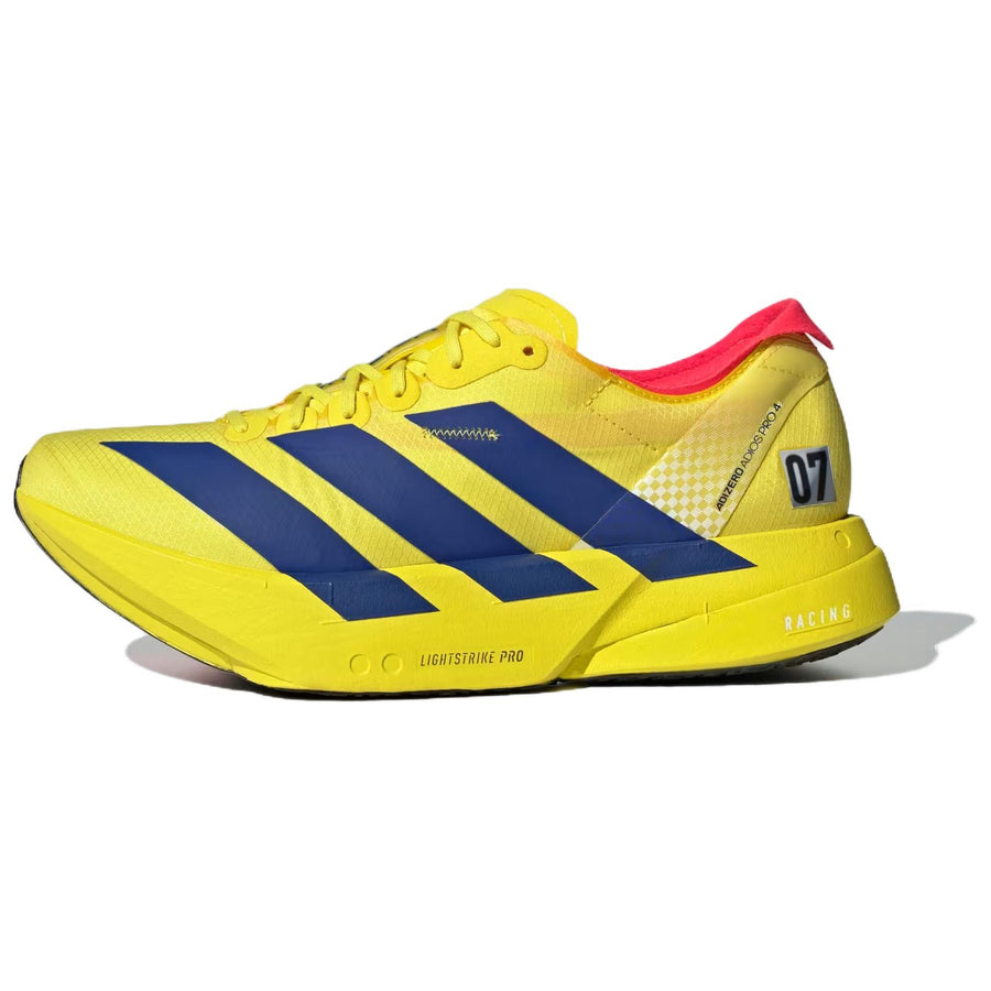 アディダス アディゼロ adidas Adizero Adios Pro 4 "Pure Sulfur/Lucid Blue/Lucid Red" JR6373