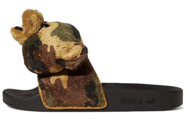 アディダス Jeremy Scott × adidas Adilette Teddy "Camo" H02882