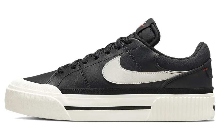 ナイキ コートレガシー Nike Women's Court Legacy lift "Black/White/Team Orange/Sail" DM7590-001