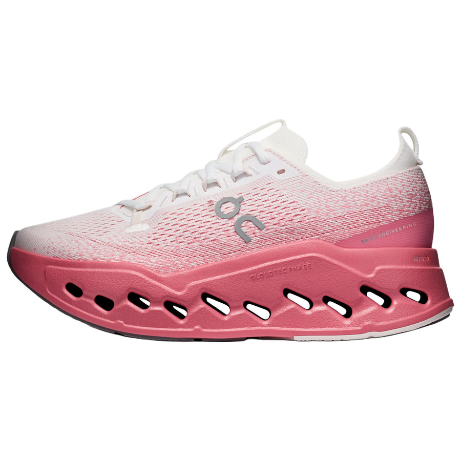 オン On Women's Cloudsurfer Max "White/Camellia" 3WF30225076