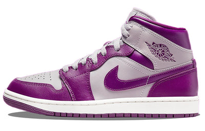 エアジョーダン1 Nike Women's Air Jordan 1 Mid "Purple/Grey" BQ6472-501