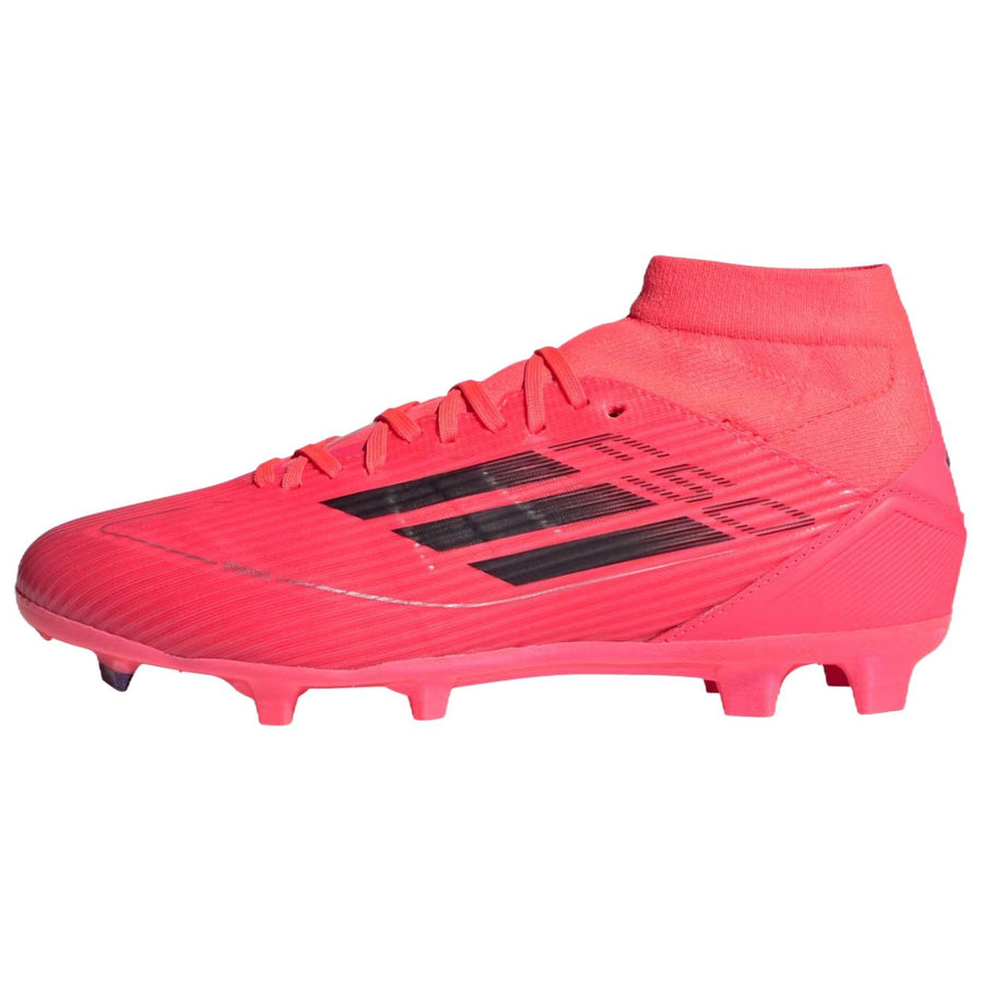 アディダス adidas Women's F50 League Mid-Cut Firm/Multi-Ground Cleats "Turbo/Aurora Black/Platinum Metallic" IH3813