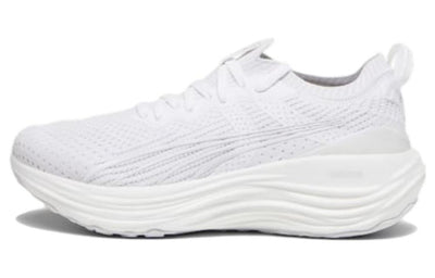 プーマ Puma Women's Forever Run Nitro Knit "Puma White/Feather Gray" 379140-01