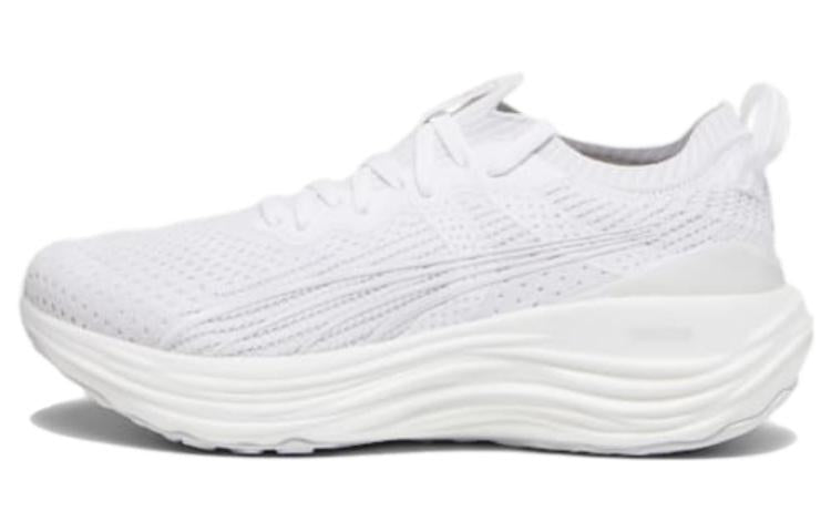 プーマ Puma Women's Forever Run Nitro Knit "Puma White/Feather Gray" 379140-01
