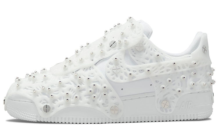 ナイキ エアフォース1 Swarovski® × Nike Women's Air Force 1 Low Retro Reflective Crystal "Triple White" CV7668-100