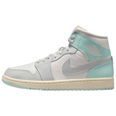 エアジョーダン1 Nike Women's Air Jordan 1 Mid "Football Grey/Igloo" BQ6472-134