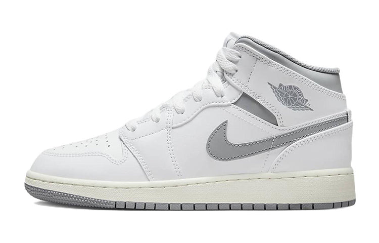 エアジョーダン1 Nike GS Air Jordan 1 Mid "Vintage Grey" 554725-135